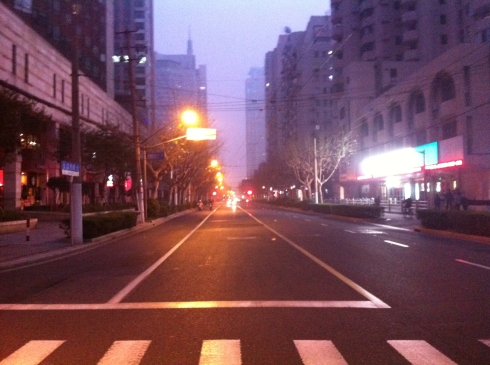 Jiangning Lu, normally really busy at this time of the day
